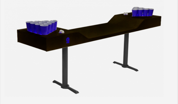 Ebony Beer Pong Table